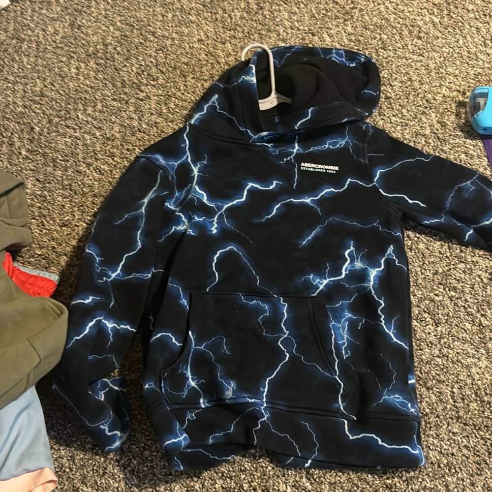 Boys Abercrombie Hoody Size 11/12 Blue